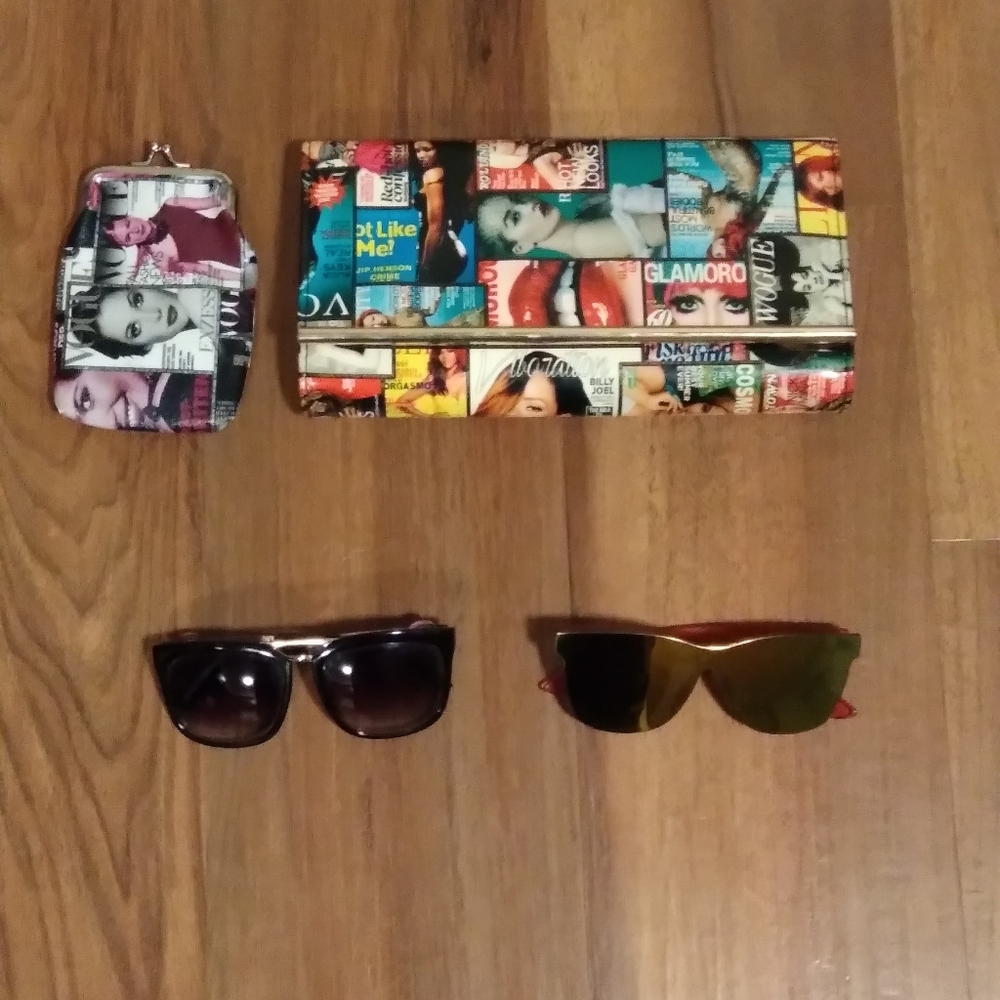 Vogue Magazine Clutch & Sunglasses